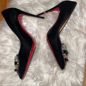 Christian Louboutin diva Cora 100 velvet/GG
